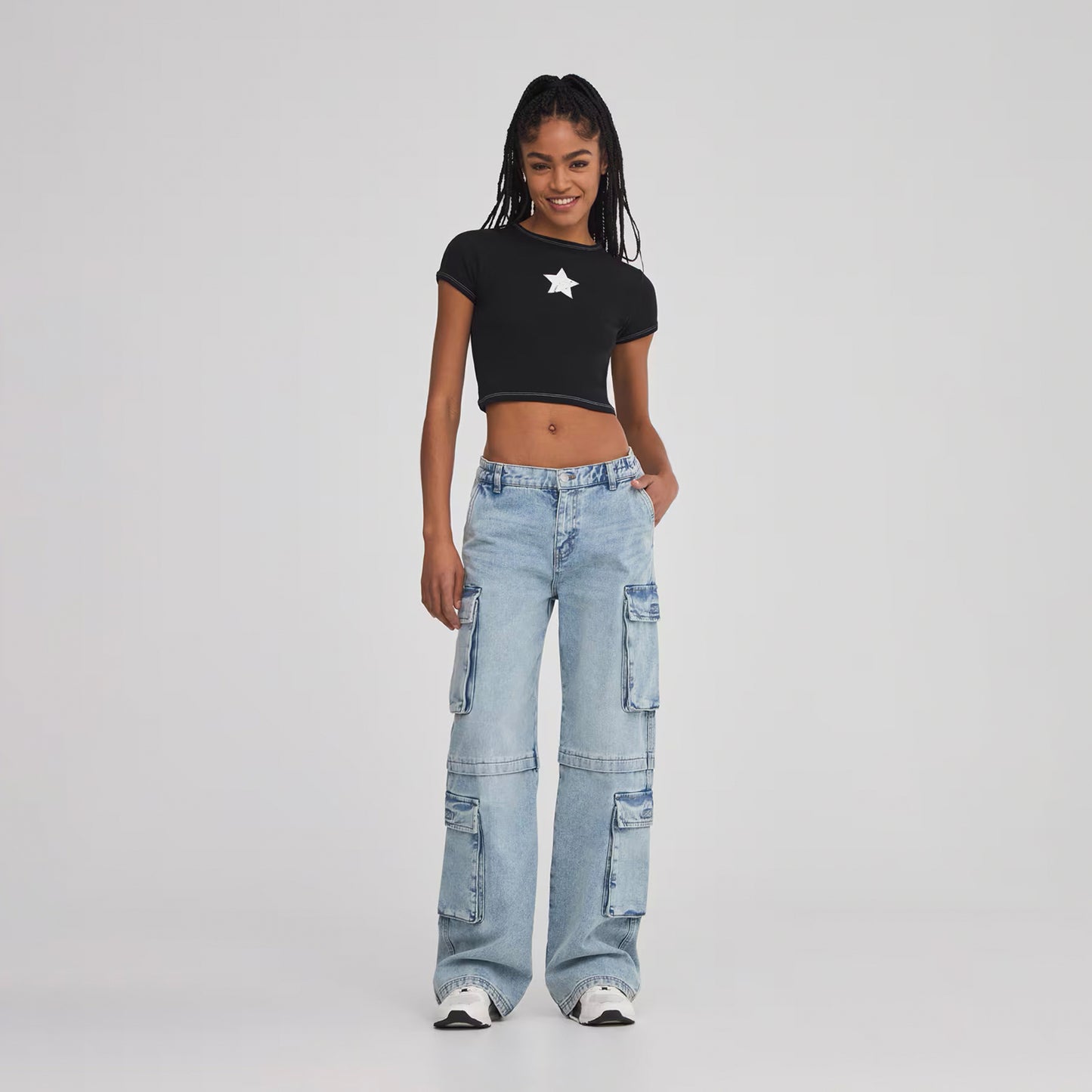 Cropped Short Sleeve T-Shirt