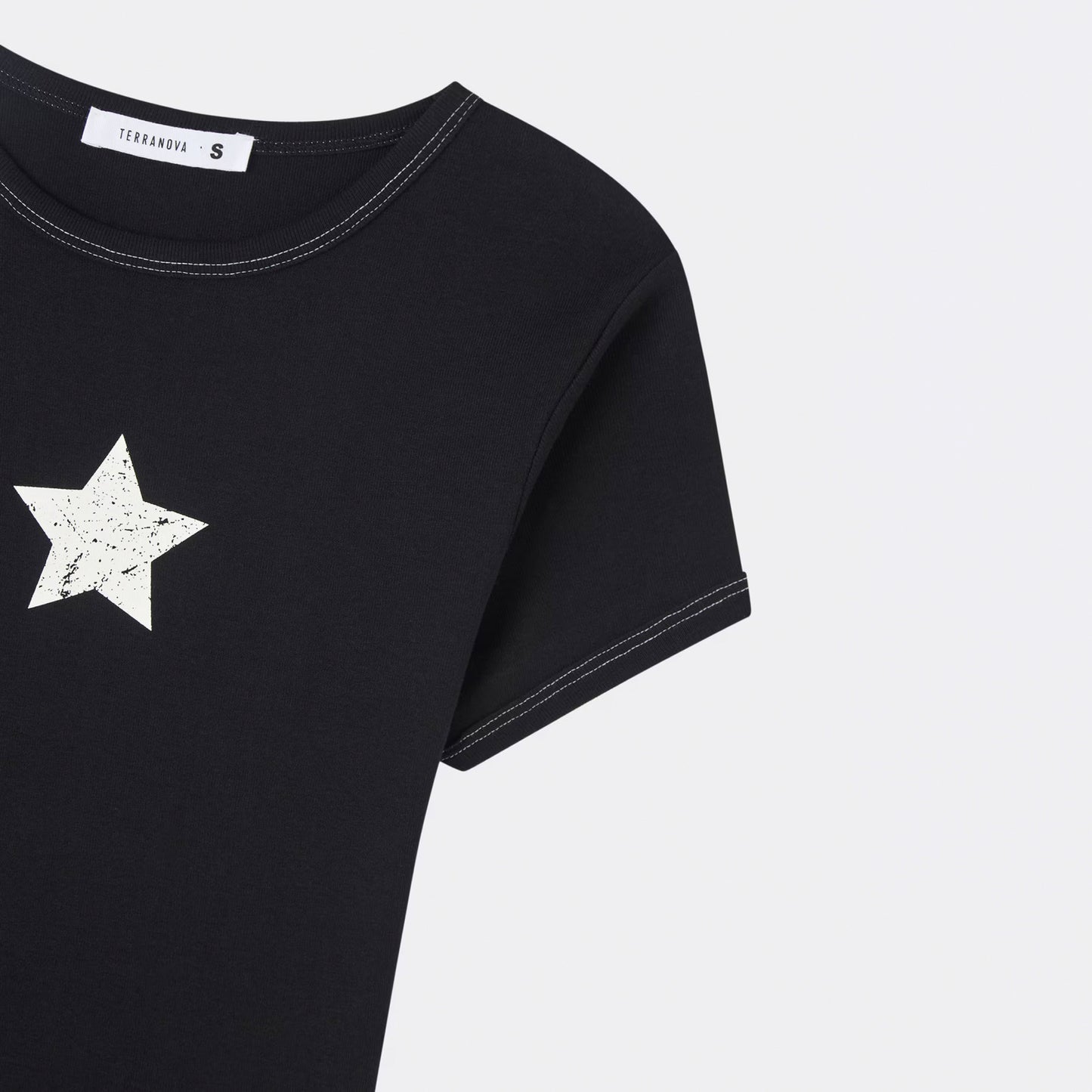 Cropped Short Sleeve T-Shirt