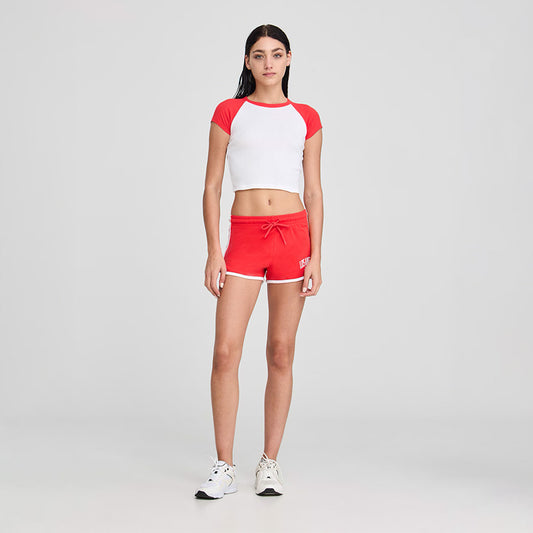 Drawstring Waist with Contrasting Profile Shorts