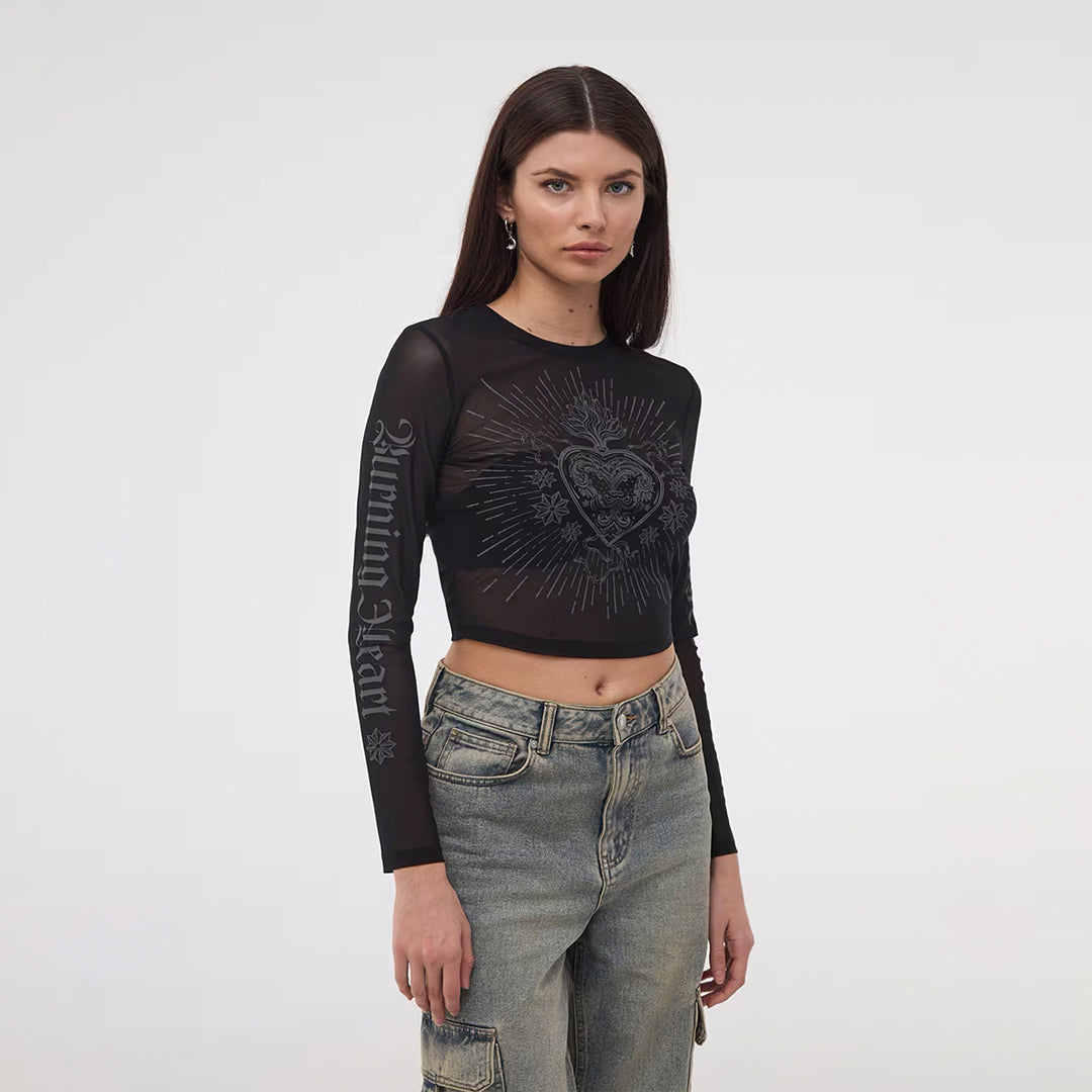 Crew Neck Long Sleeve T-Shirt