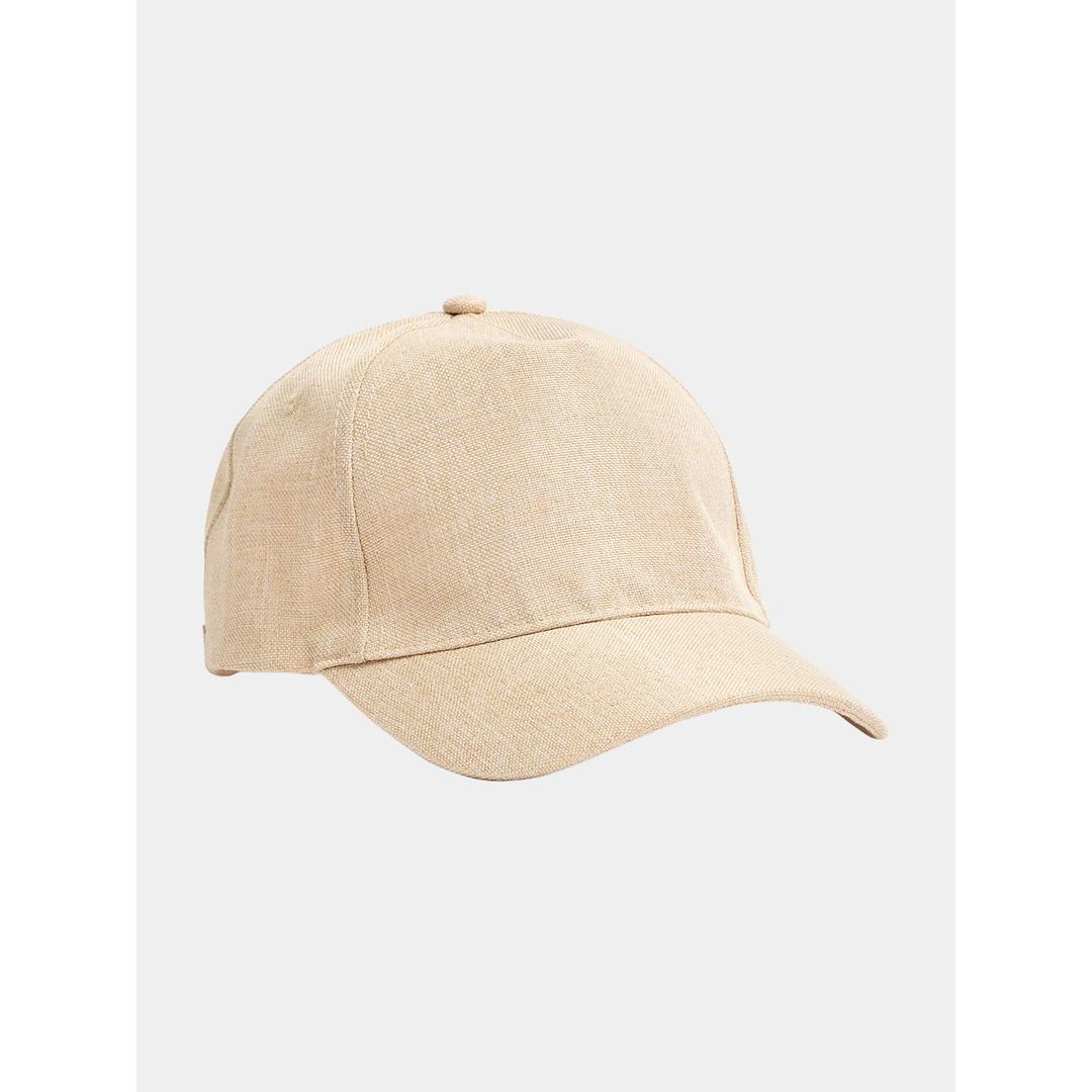 Linen-effect Baseball Cap