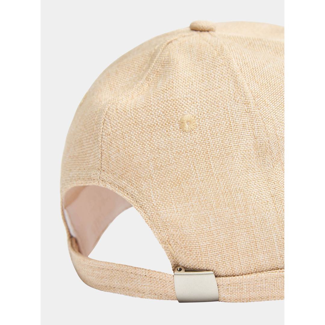 Linen-effect Baseball Cap