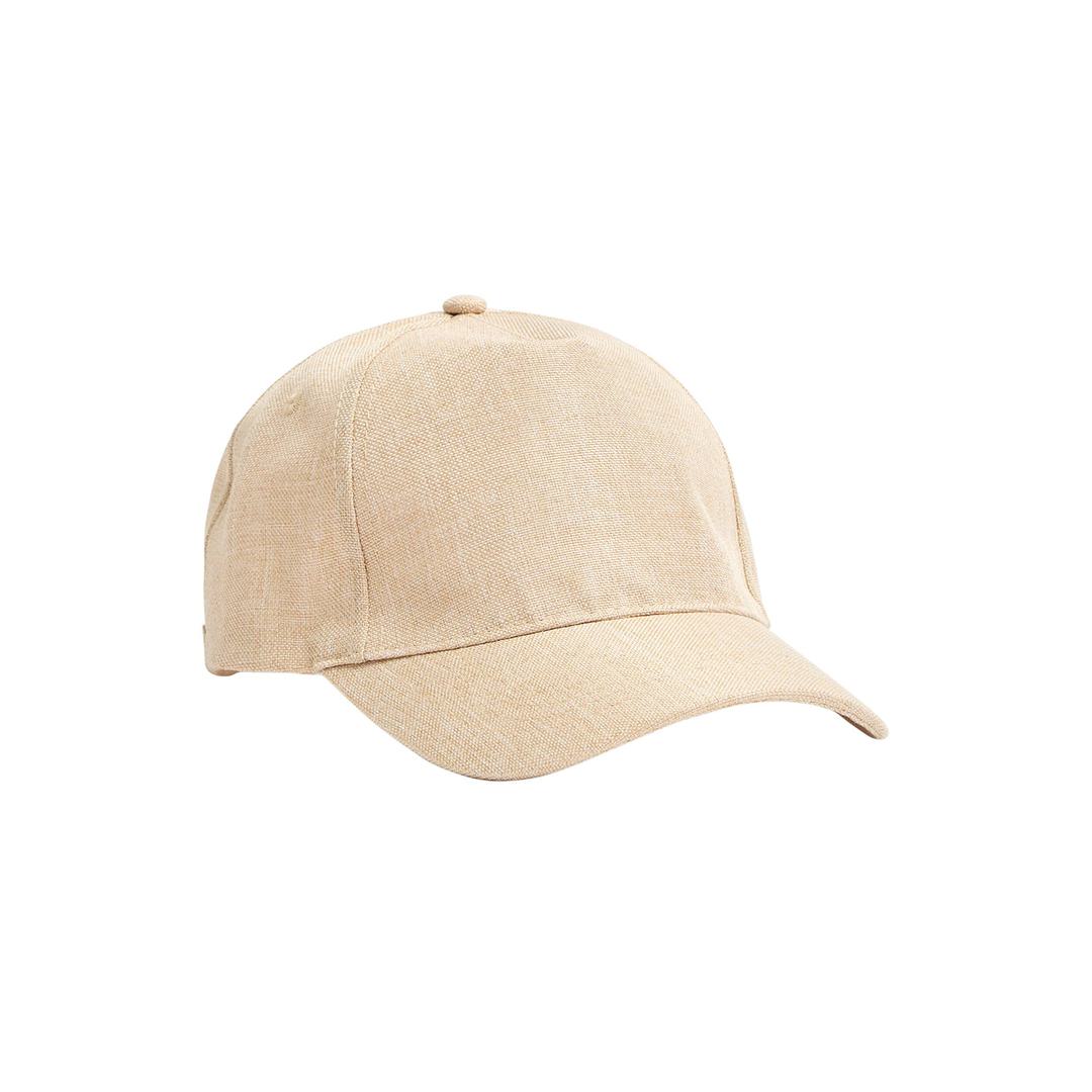 Linen-effect Baseball Cap