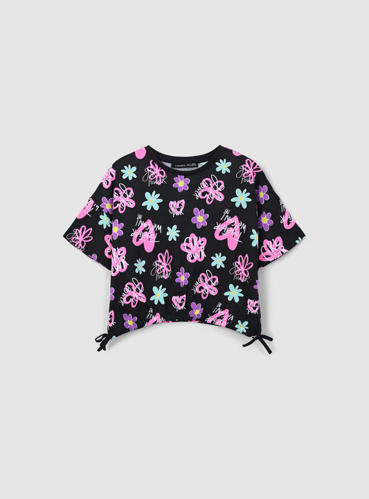 Kids Girls Short-sleeved T-shirt