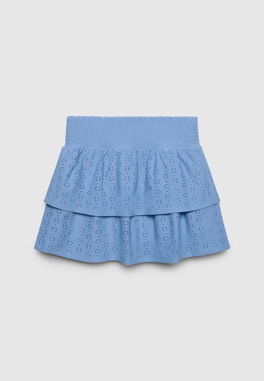 Women's Elastic Waistband Embroidery Skirt