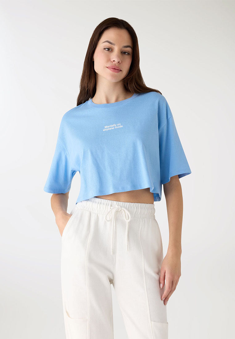 Women's Crop Print T-shirt
