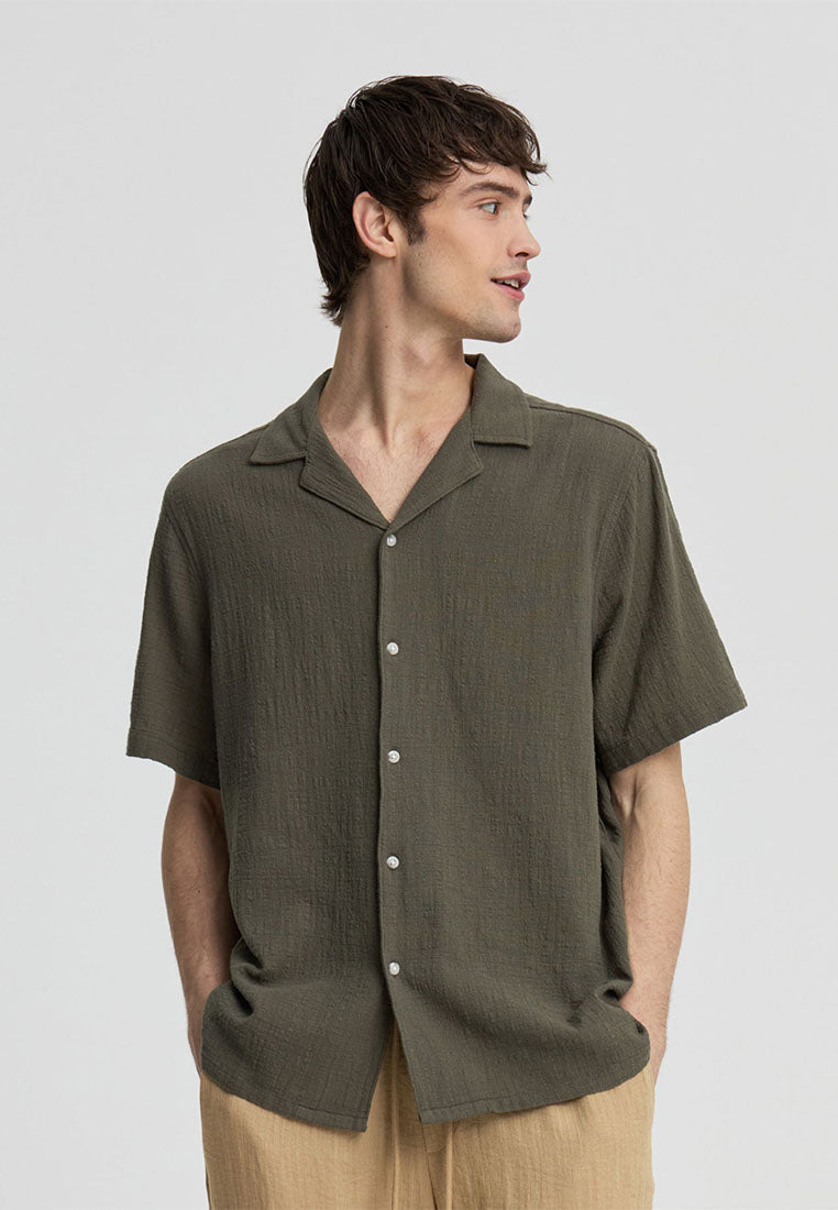 Men's Plain Bowling Shirt