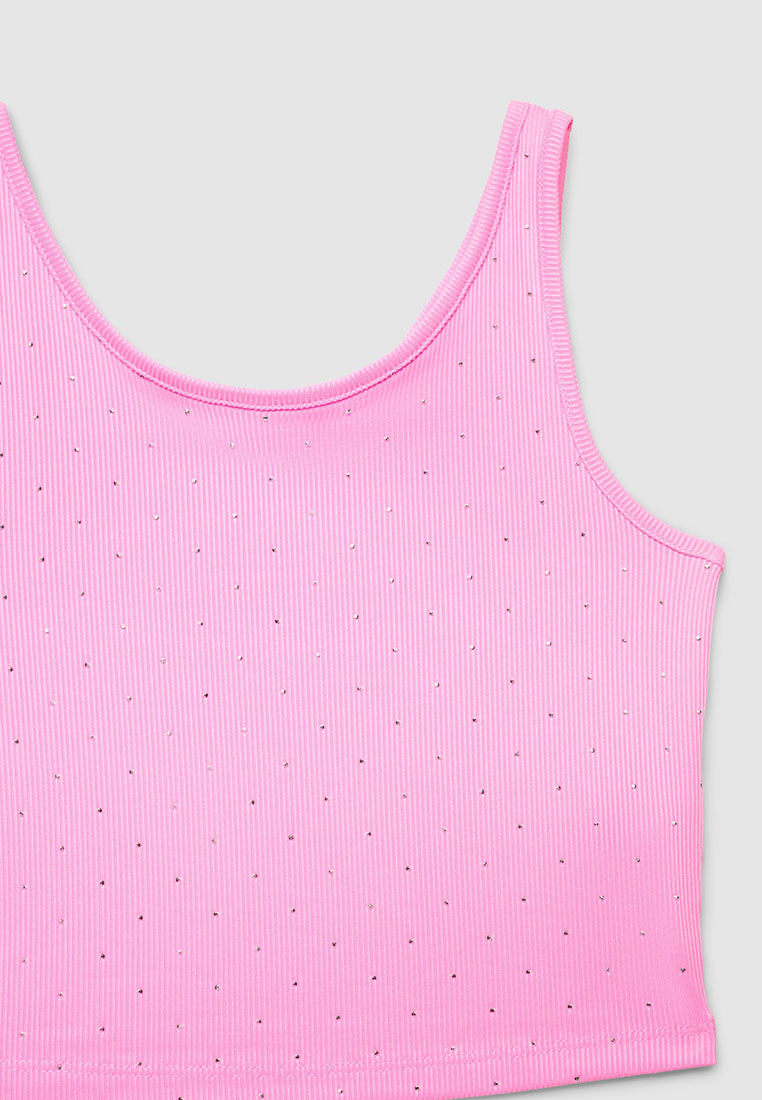 Ribbed Crop Top for Girls