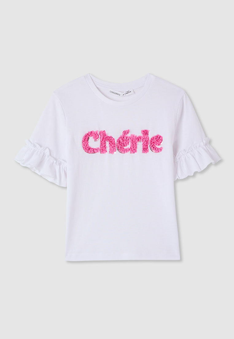 Kids Girls Short-sleeved T-shirt