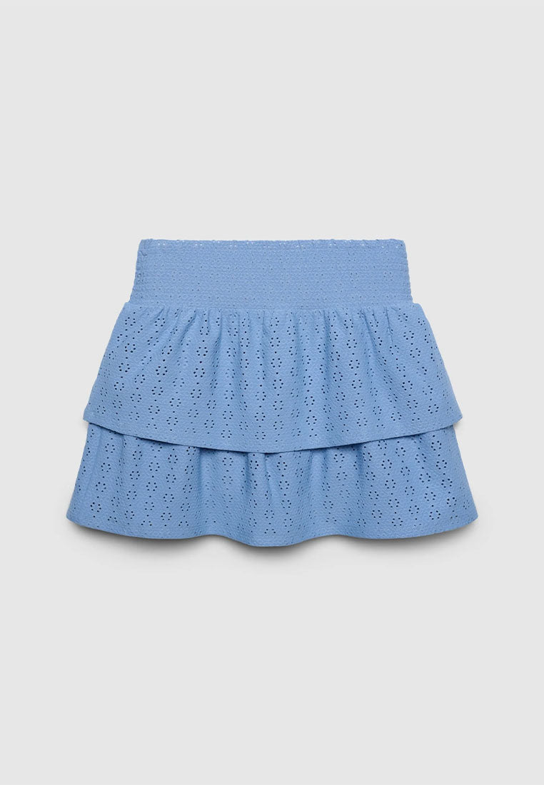 Women's Elastic Waistband Embroidery Skirt