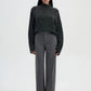 Women's Wide leg mélange-effect trousers