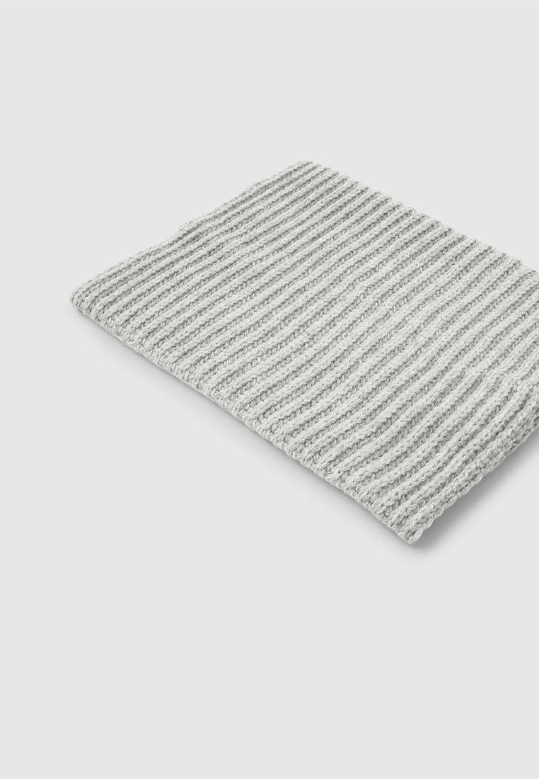 Solid-colour ribbed neck warmer for Boys