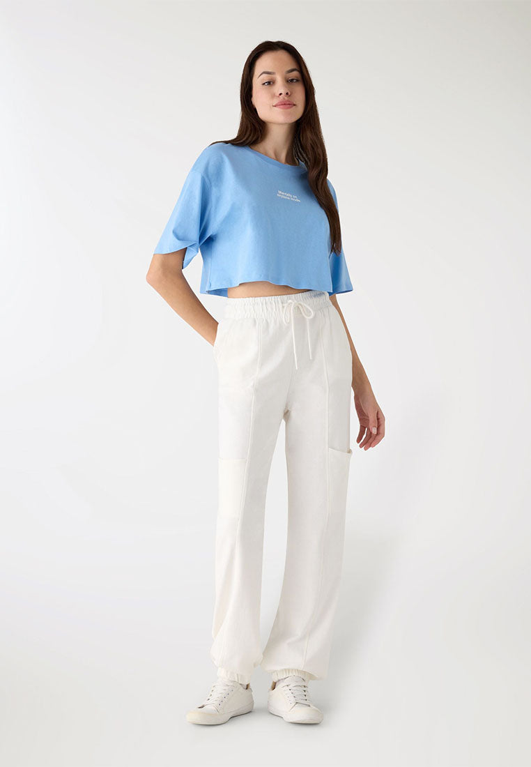 Women's Crop Print T-shirt