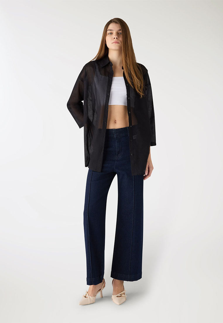 Women's Loose Fit Maxi Shirt