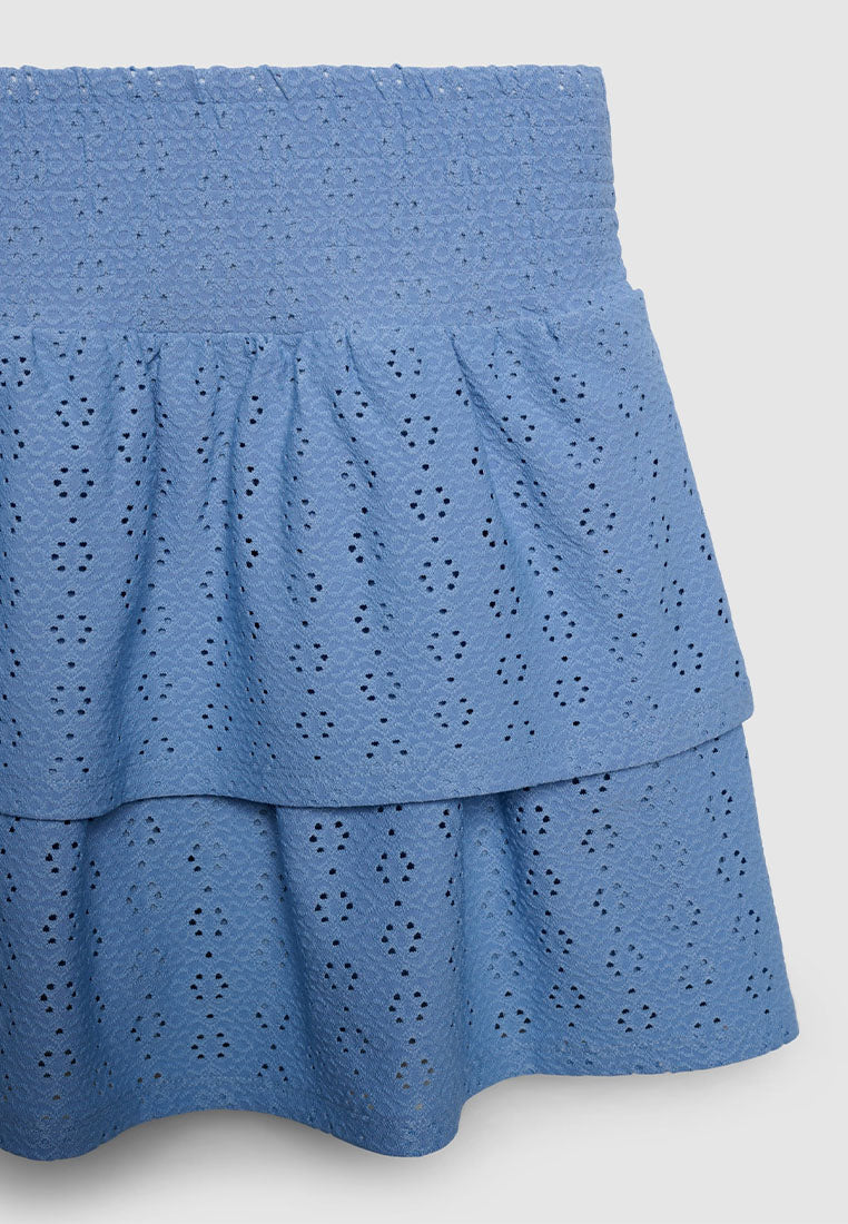 Women's Elastic Waistband Embroidery Skirt