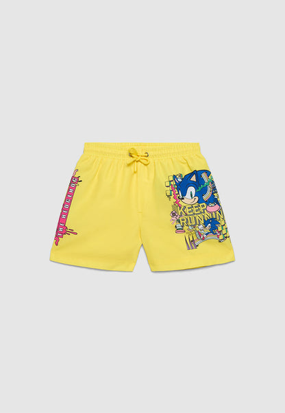Sonic "Keep Running" Swim Shorts for Boys