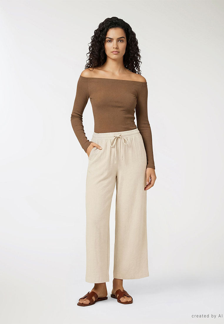 Women's Wide Leg Long Trousers