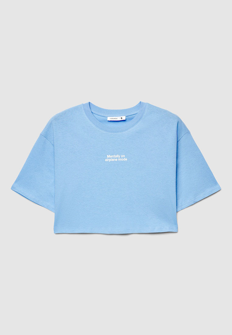 Women's Crop Print T-shirt