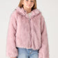 Hooded Faux Fur Jacket for Girls