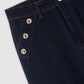 Women's Flared jeans with decorative buttons