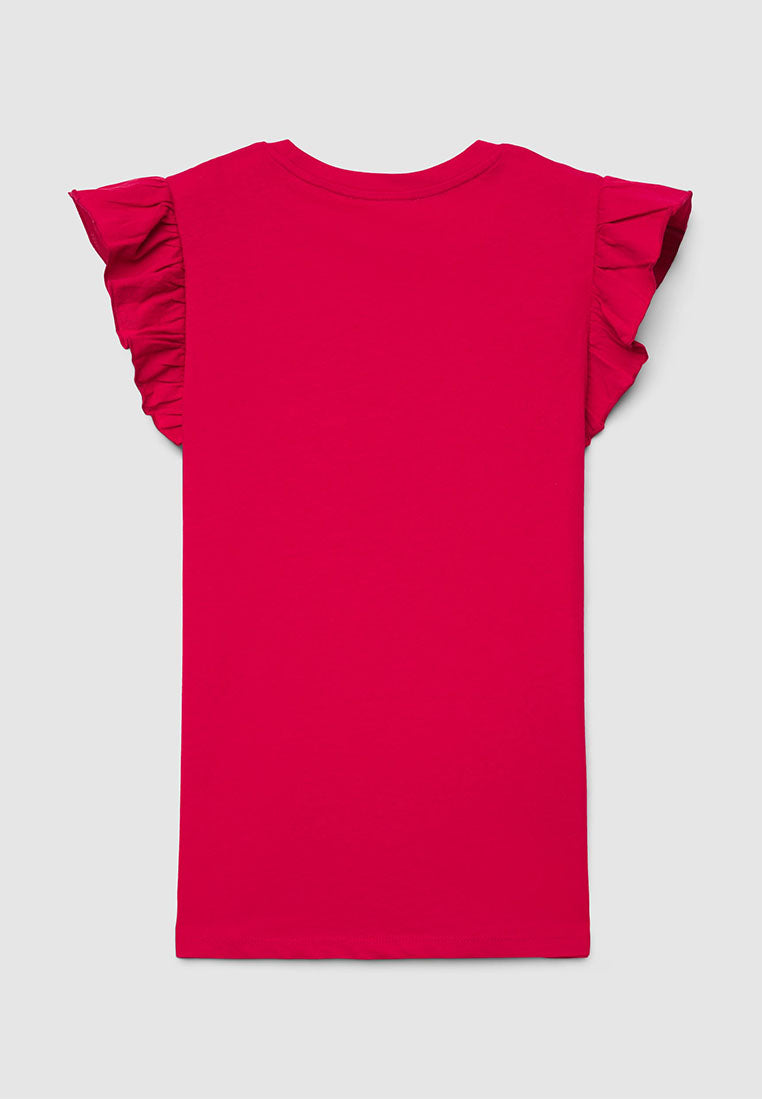 Women's Ruffled Sleeves T-shirt