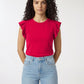 Women's Ruffled Sleeves T-shirt