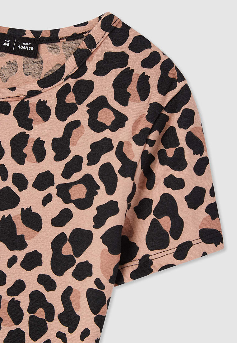 Kids Girls Short-sleeved T-shirt