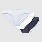 Women's Pack of 3 plain-colour briefs