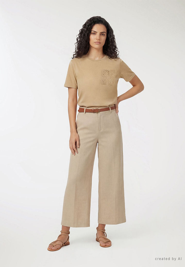 Women's Macramé Pocket T-Shirt