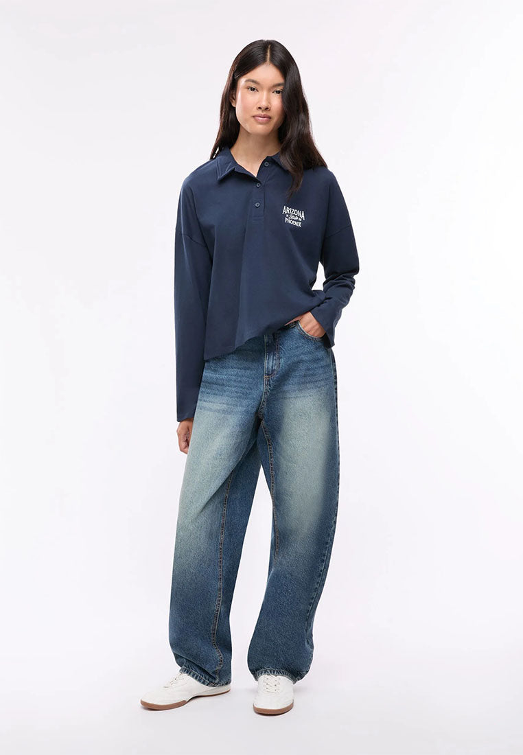 Women's High-Waisted Balloon Jeans
