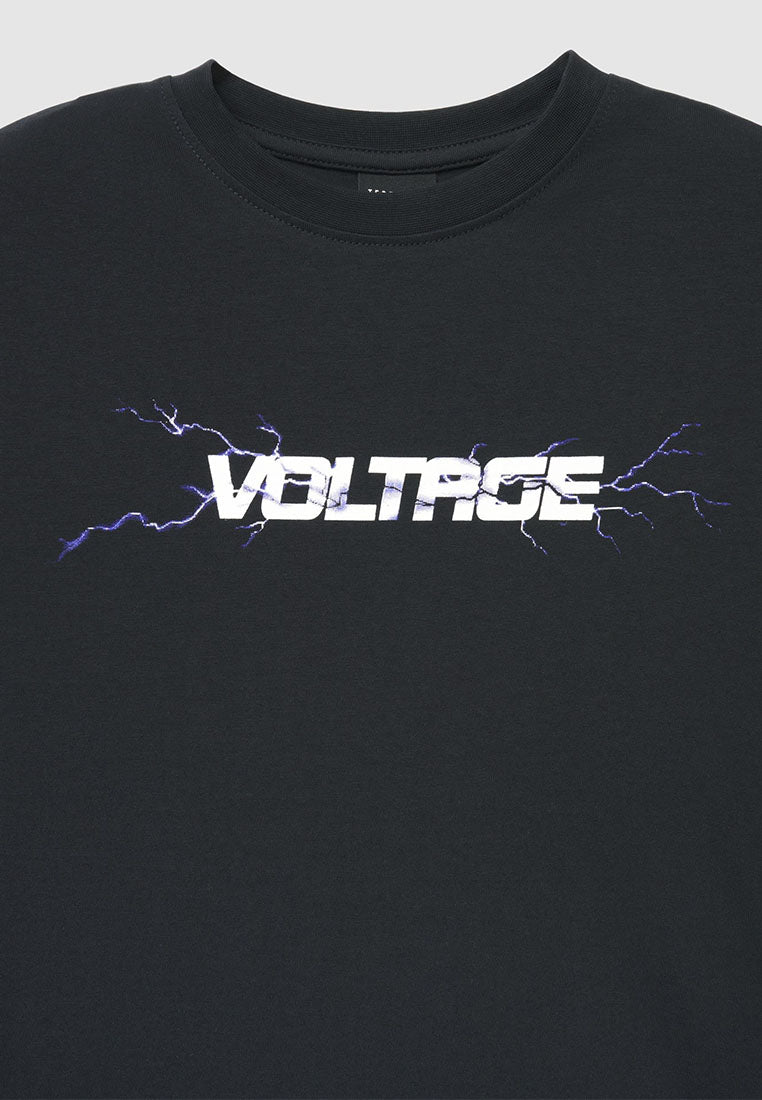 High-Voltage Layered Graphic Tee for Boys
