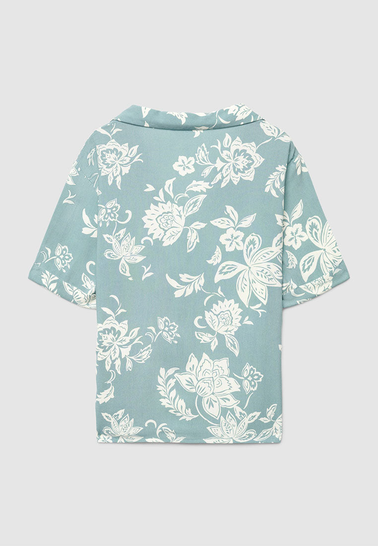Women's Floral Loose-fitting shirt