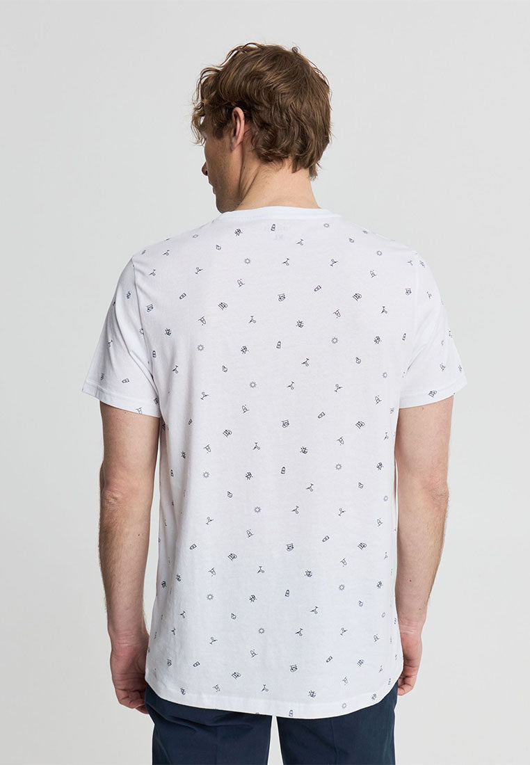 Men's Summer Icon Allover Print Tee
