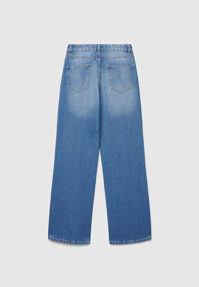 Women's Wide leg jeans with studs