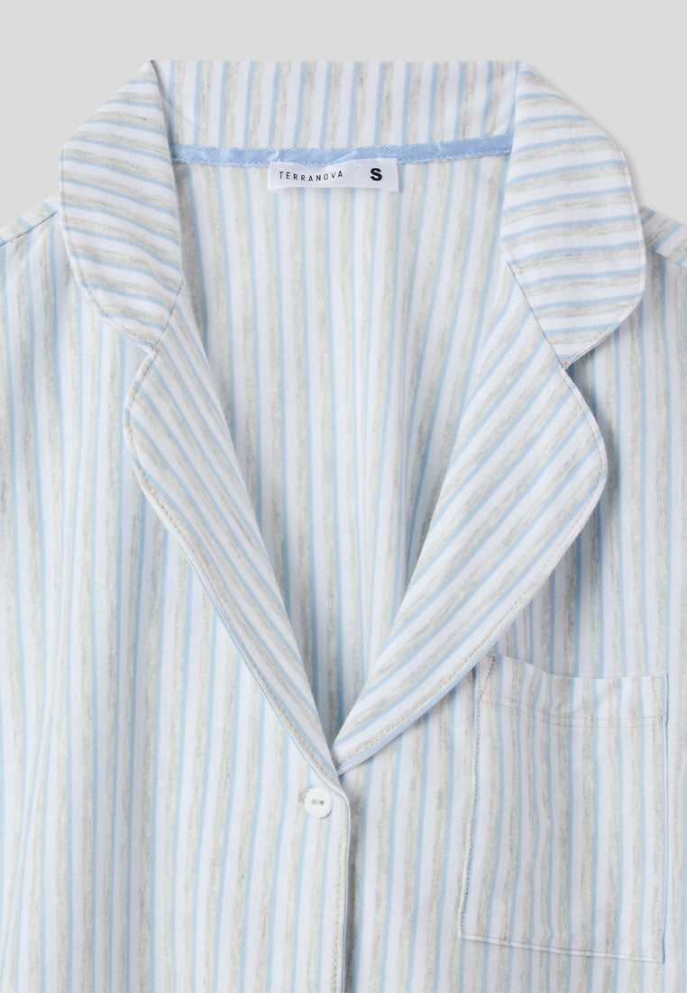 Women's Striped Short-Sleeve Pajama