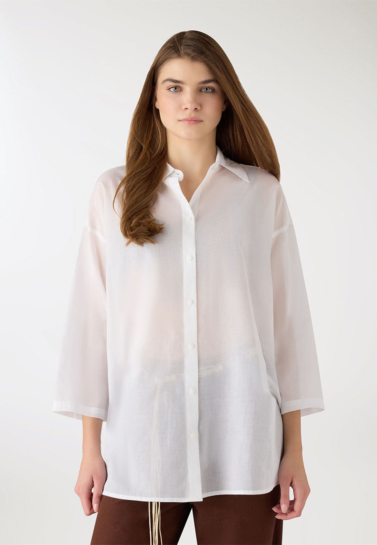 Women's Loose Fit Maxi Shirt