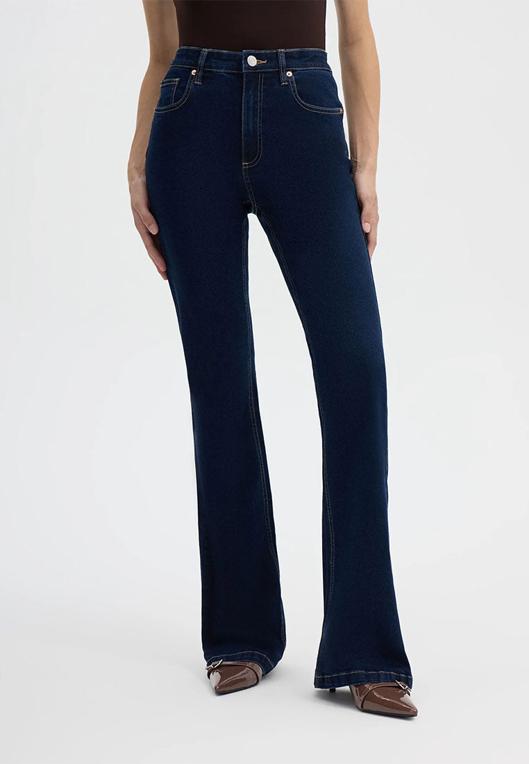 Women's High-Waisted Flared Jeans
