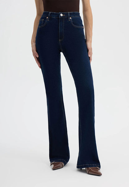 Women's High-Waisted Flared Jeans