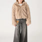 Hooded Faux Fur Jacket for Girls