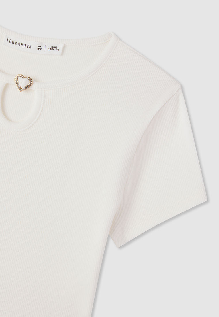 Kids Girls Short-sleeved T-shirt