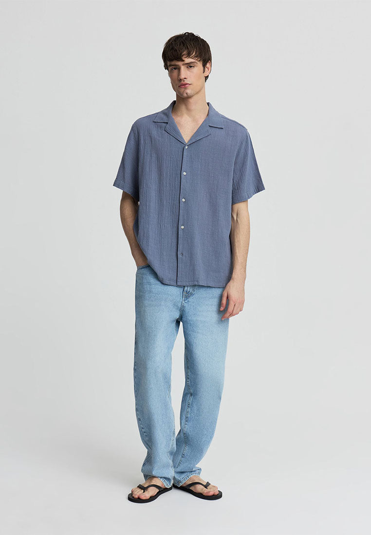 Men's Plain Bowling Shirt