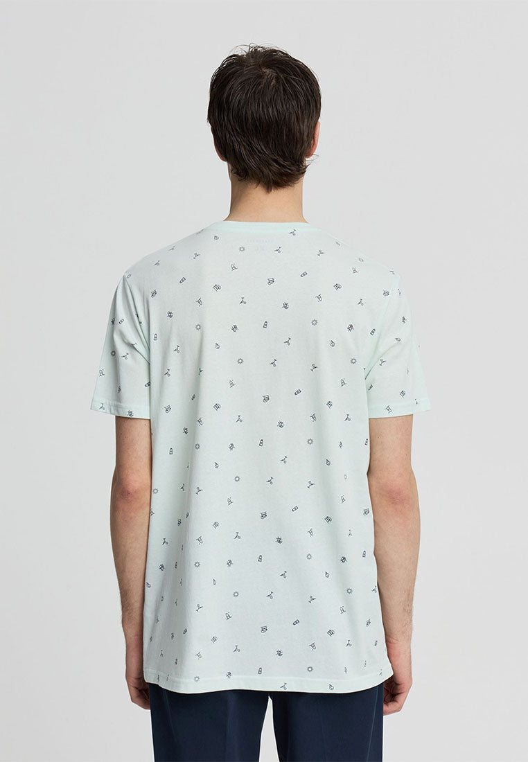 Men's Summer Icon Allover Print Tee
