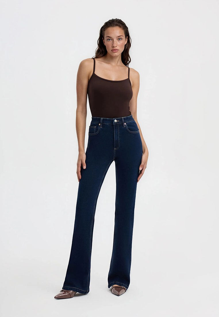 Women's High-Waisted Flared Jeans