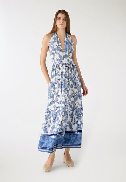 Women's Botanical Halter Maxi Dress