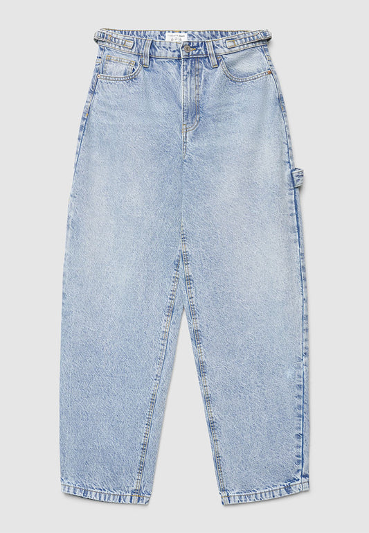 Womens Wide Balloon Fit Jeans