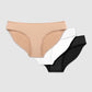 Women's Pack of 3 plain-colour briefs