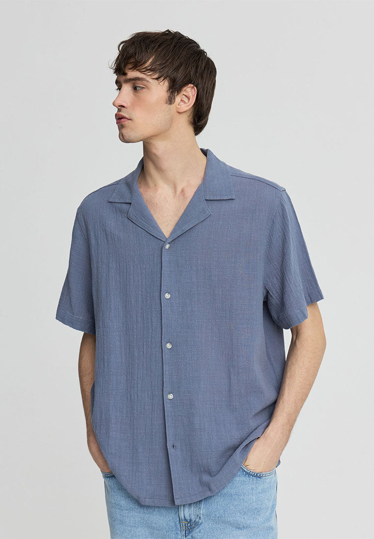 Men's Plain Bowling Shirt
