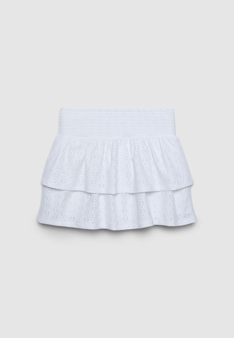 Women's Elastic Waistband Embroidery Skirt