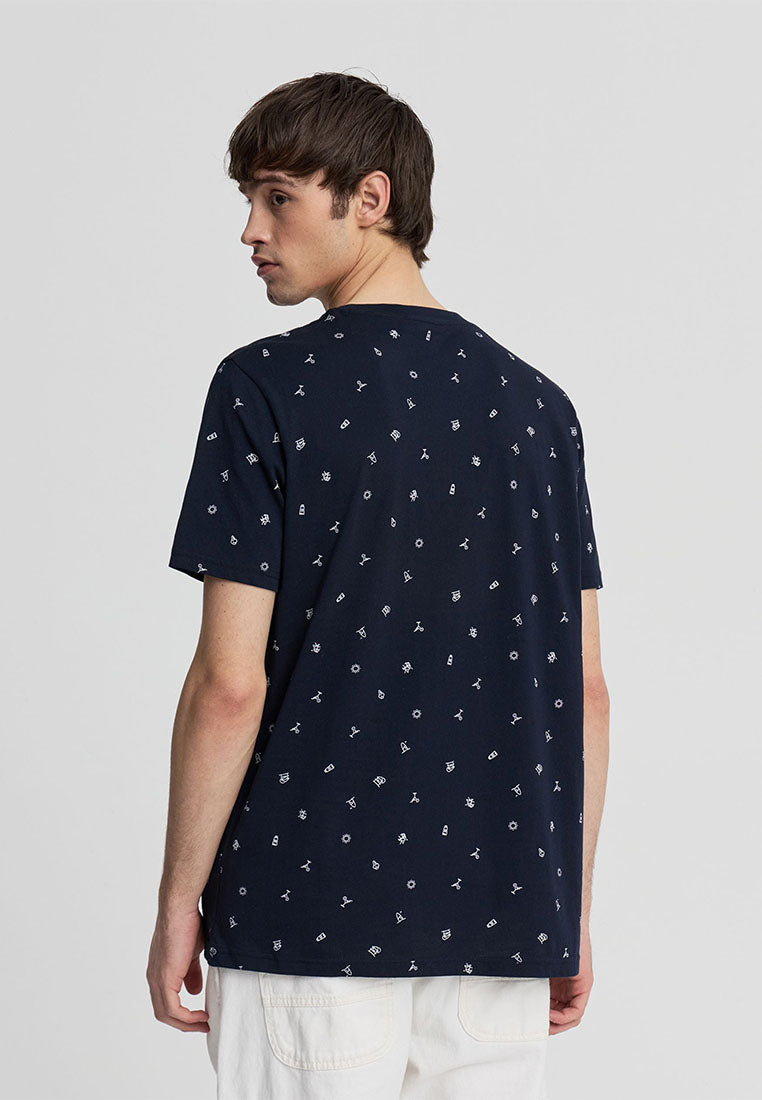 Men's Summer Icon Allover Print Tee