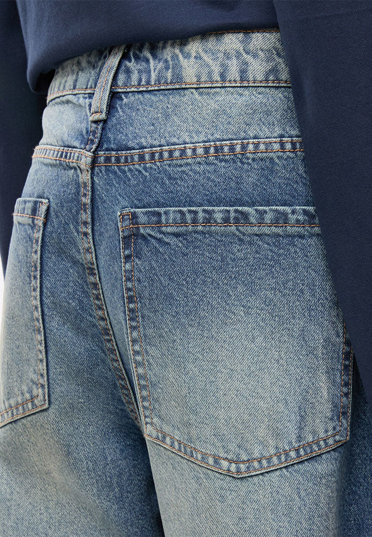 Women's High-Waisted Balloon Jeans